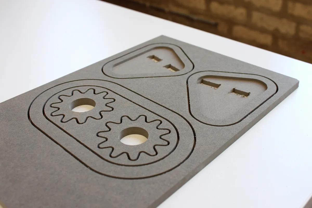 Activity Bot — Cut the first set of parts