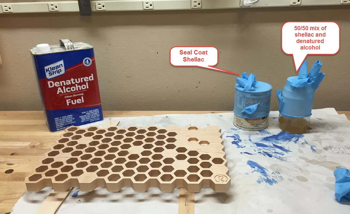 Trivet - Tabloid sized honeycomb — Finishing