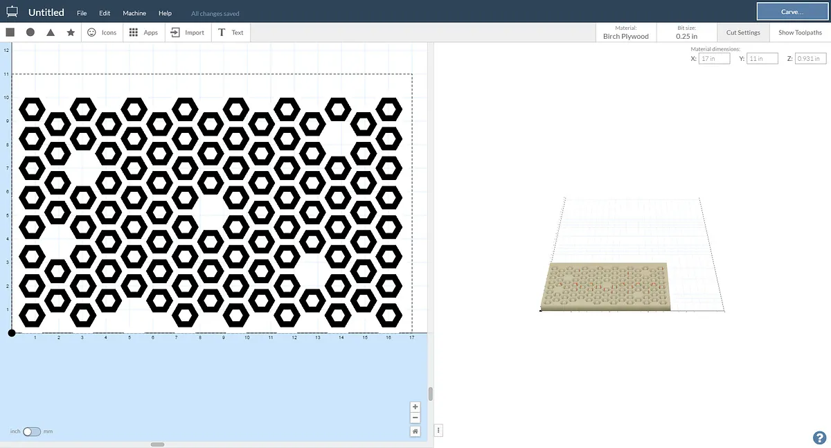 Trivet - Tabloid sized honeycomb — Final milling