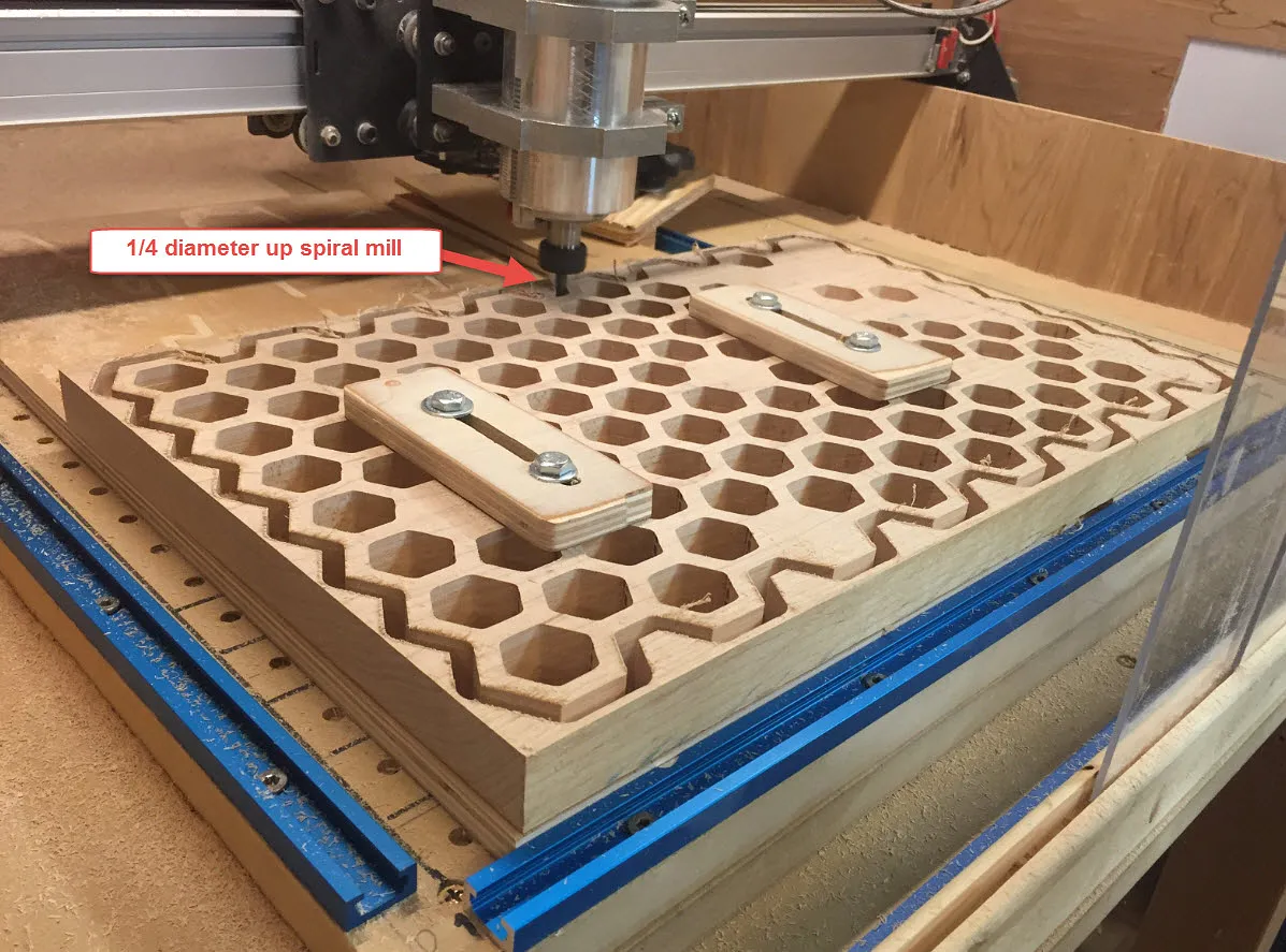 Trivet - Tabloid sized honeycomb — Outer profile
