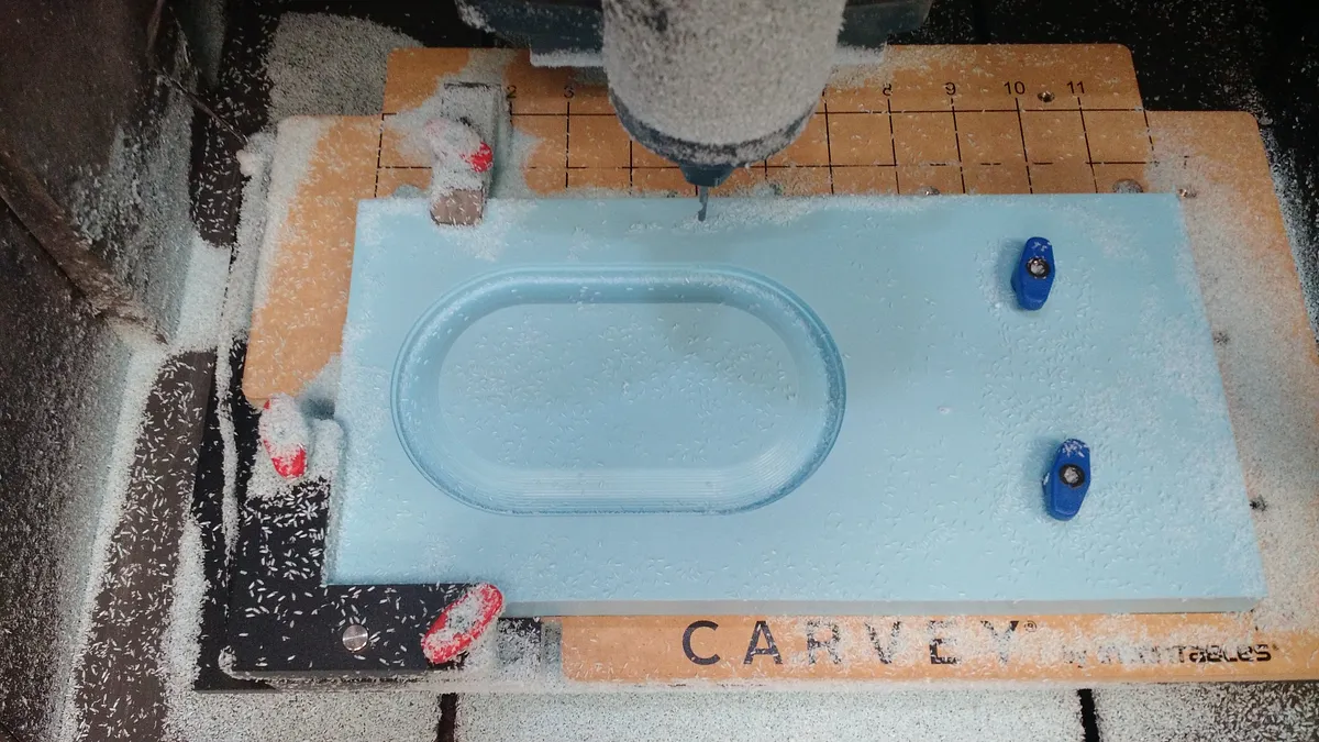 Soap Dish — Mill the chamfer