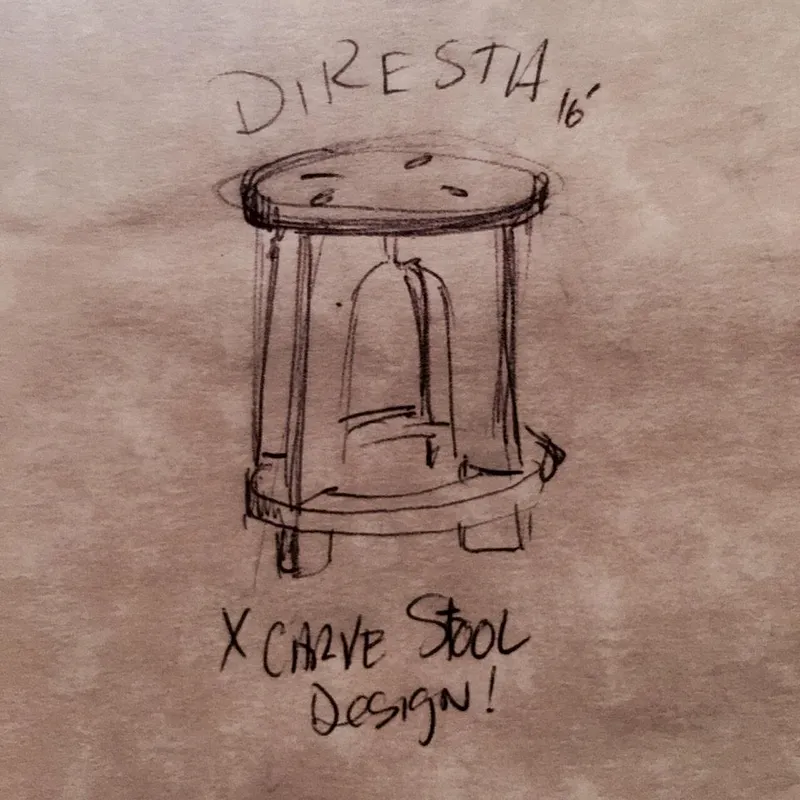 DIRESTA Wood Stool  - image 3
