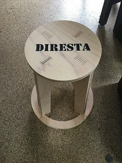 Remake of "DIRESTA Wood Stool "