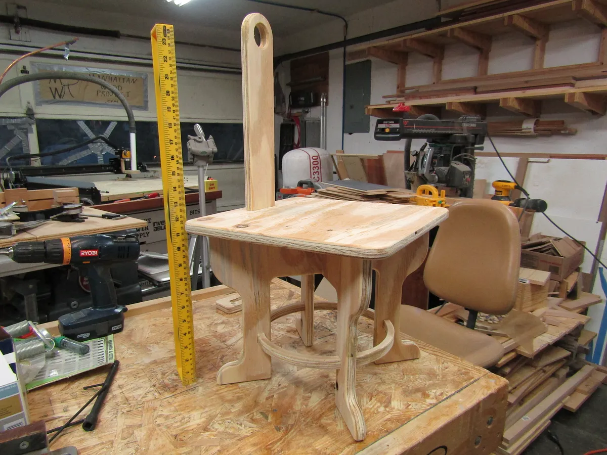 MWP X-Carve Stepstool — Assemble Handle