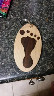 Babies footprint Keychain