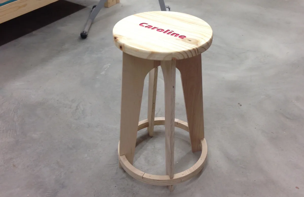 Remake of "DIRESTA Wood Stool " - image 2