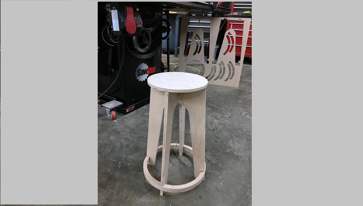 Remake of "DIRESTA Wood Stool " - image 1
