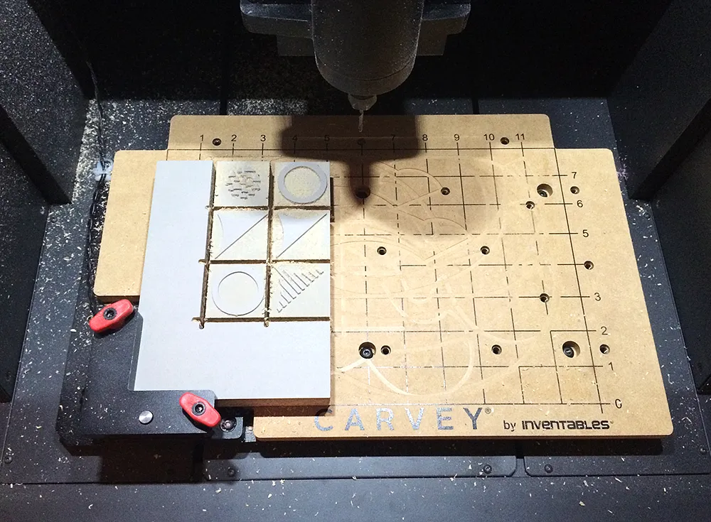Block Print Tea Towel — Carve the stamps out from the block