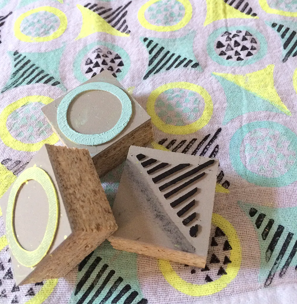 Block Print Tea Towel — Print your design