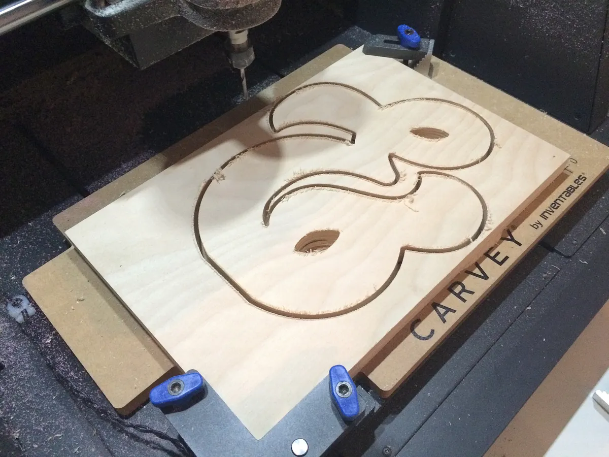 Ampersand Bookend — Carve the Plywood
