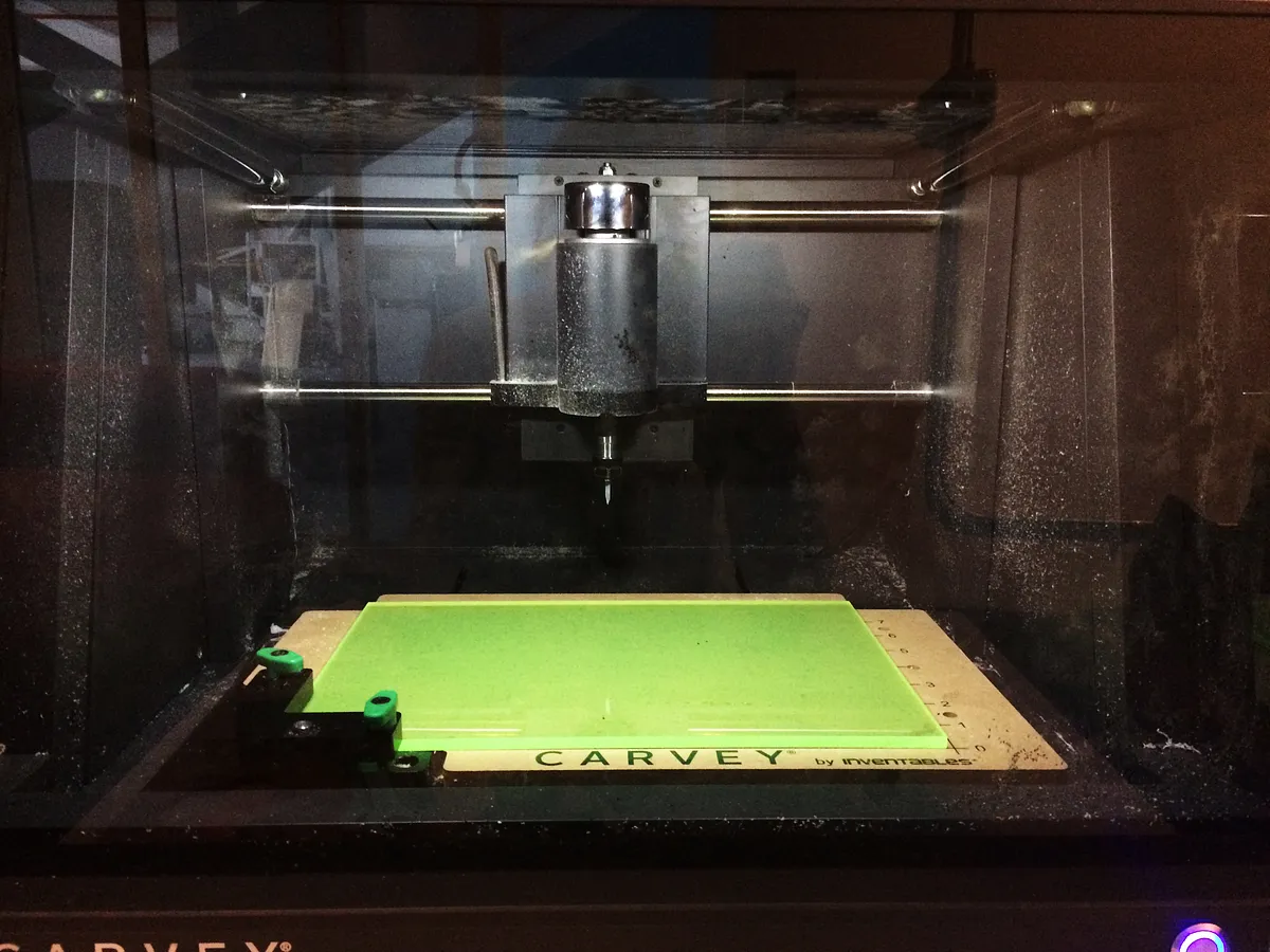 Engraved Neon Plant Stand — Secure the Material
