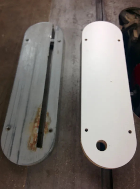 Unisaw Zero Clearance Insert Top Side - image 1