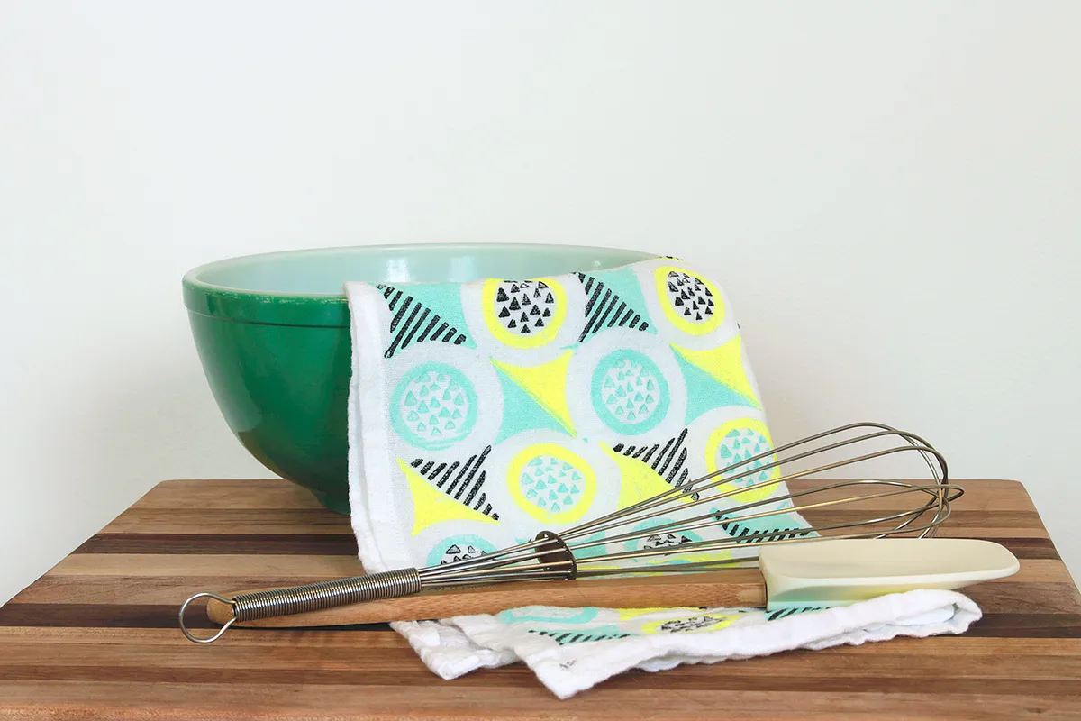 Block Print Tea Towel - image 2