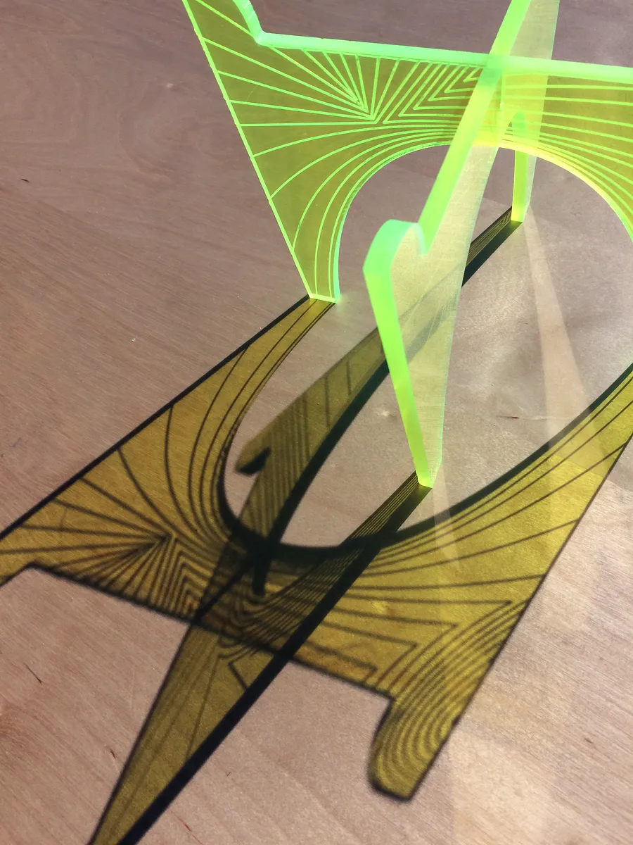 Engraved Neon Plant Stand — Assemble (image 2)