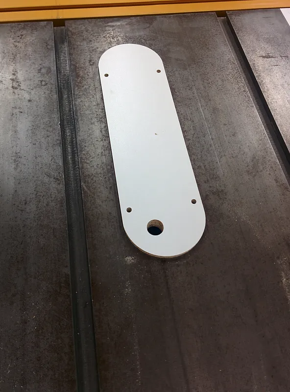 Unisaw Zero Clearance Insert Top Side - image 2