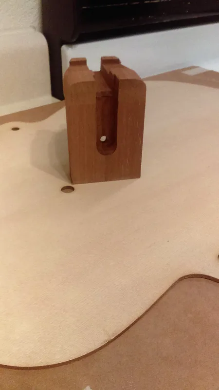 Acoustic 3/4" straight tenon style neck block - image 1