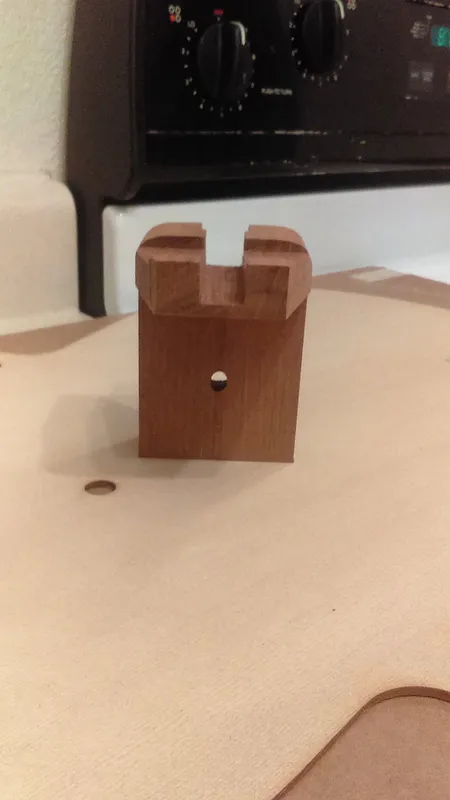 Acoustic 3/4" straight tenon style neck block - image 2