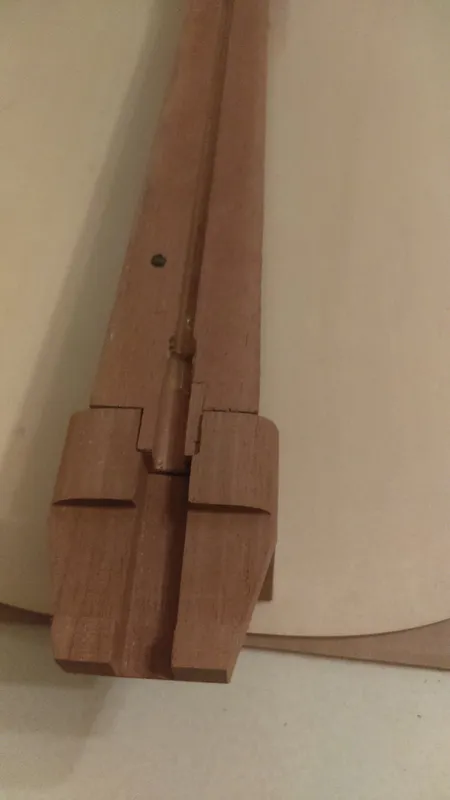 Acoustic 3/4" straight tenon style neck block - image 3