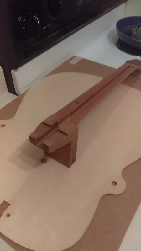 Acoustic 3/4" straight tenon style neck block - image 4
