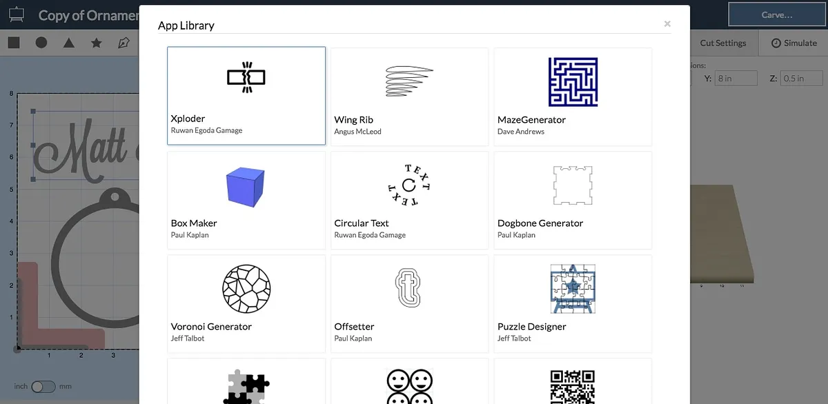 Customizable Ornament Template  — Xploder app!