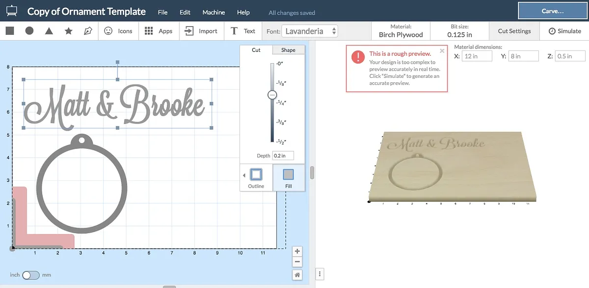 Customizable Ornament Template  — Open template and add text (image 2)