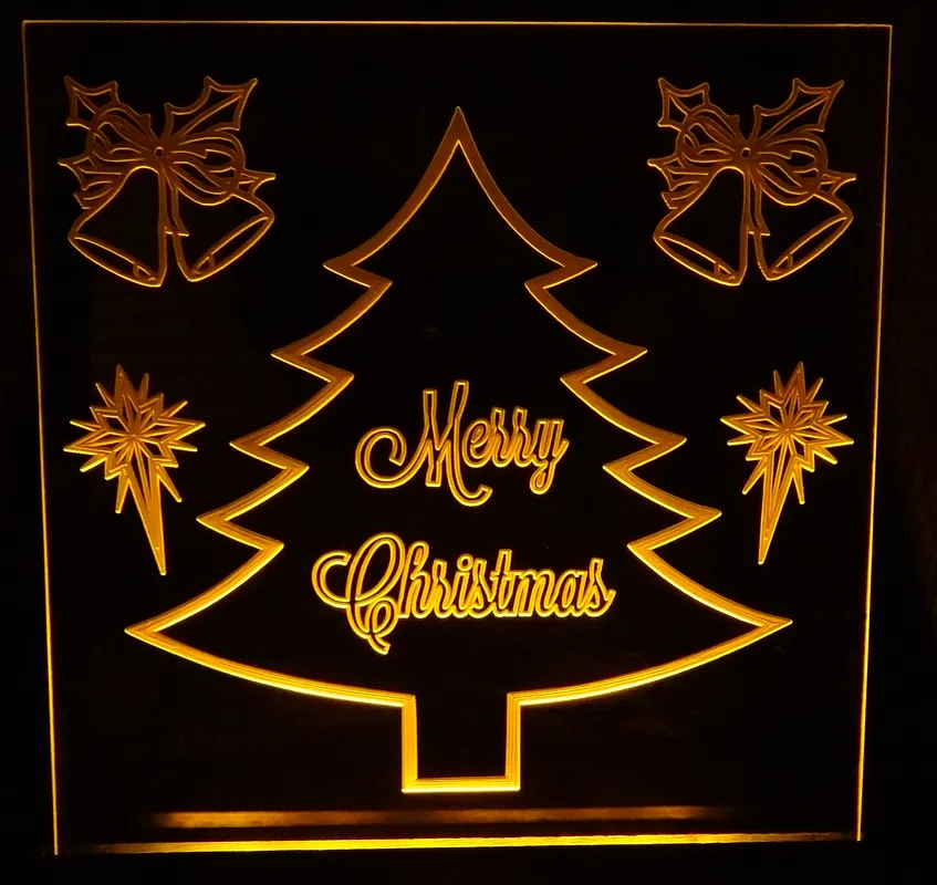 Christmas Edge-Lit Sign - image 1