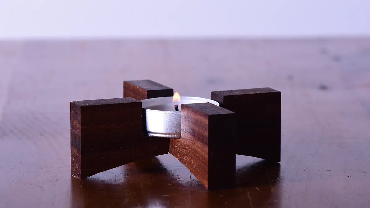 Reversible Interlocking Candle Holder - image 1