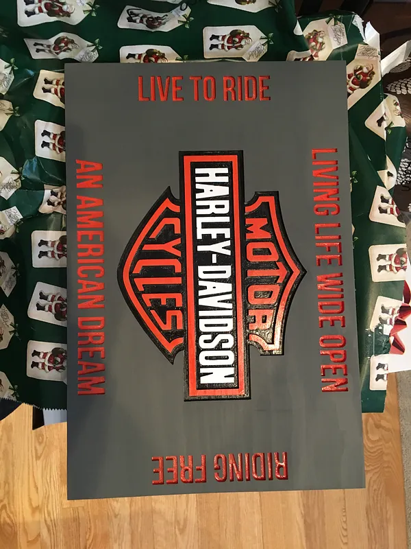 Harley davison sign - image 1