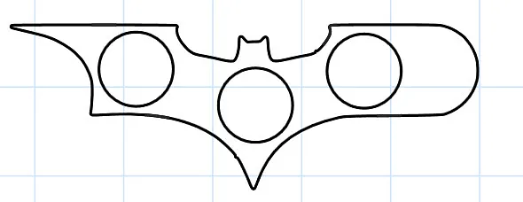 Bat-knife-fidget-spinner - image 1