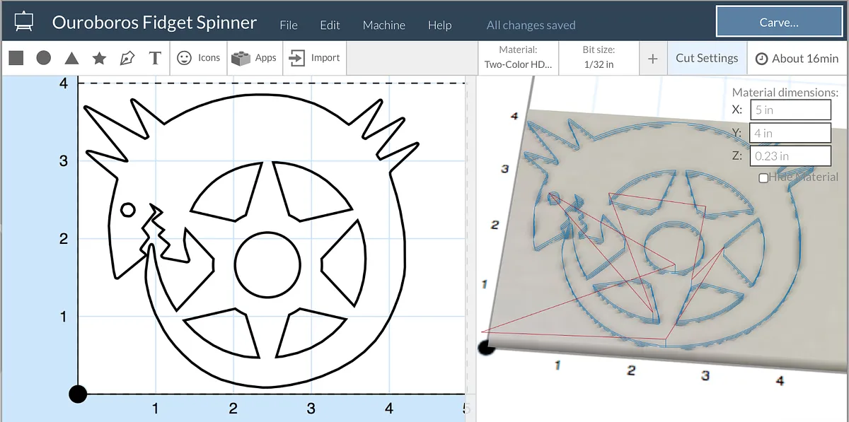 Ouroboros Fidget Spinner - image 2