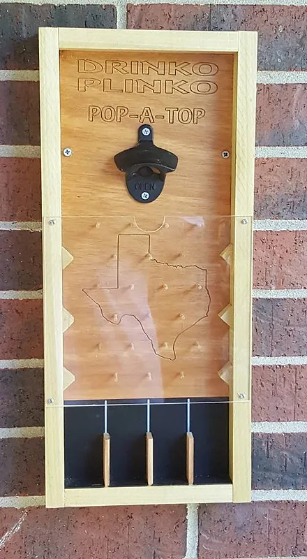 DRINKO PLINKO POP-A-TOP BOARD - image 1