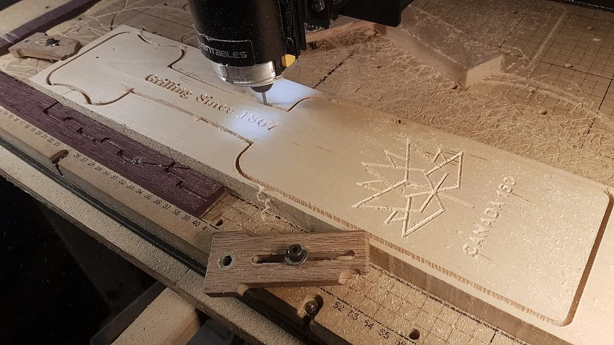 Canada 150 Wooden Grill Scraper — Final touch for the owner.