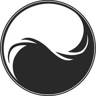 Yin Yang Stylized Coaster