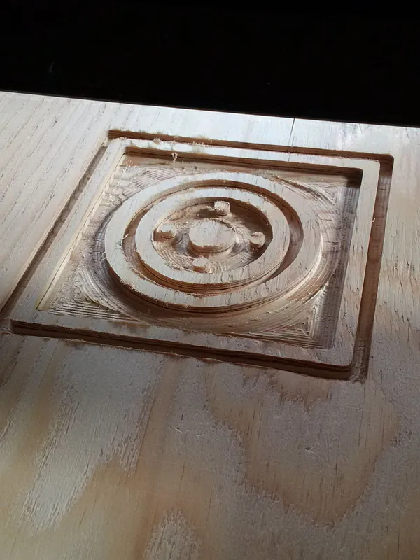 4 inch traget stamp with border - image 1