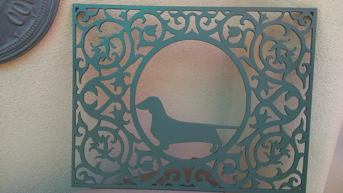 Dachshund Scrollwork Mirror - image 2