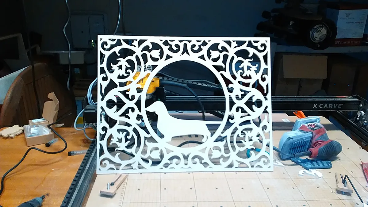 Dachshund Scrollwork Mirror - image 3