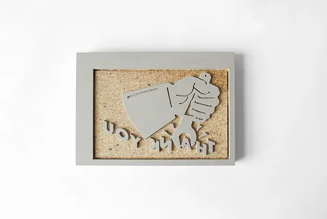 Printers fist "Thank You" stamp