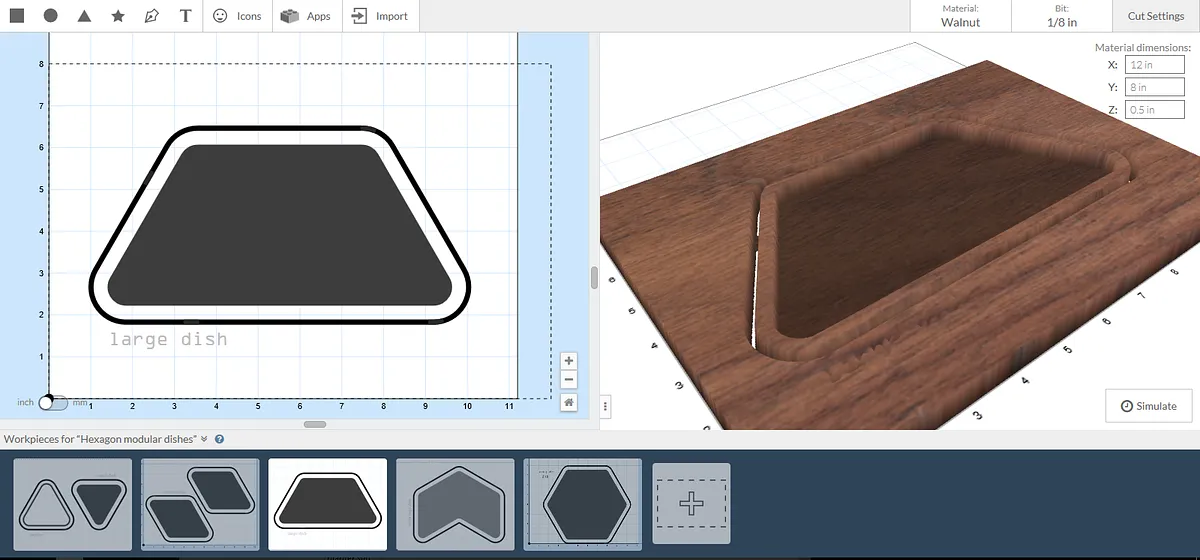 Hexagon modular dishes - image 3