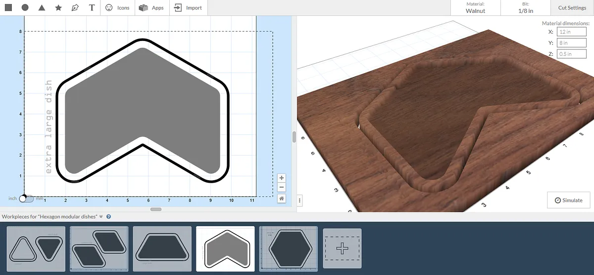 Hexagon modular dishes - image 4