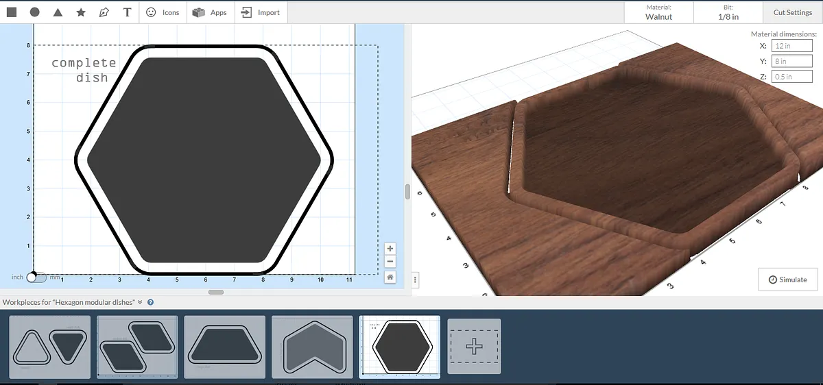 Hexagon modular dishes - image 5