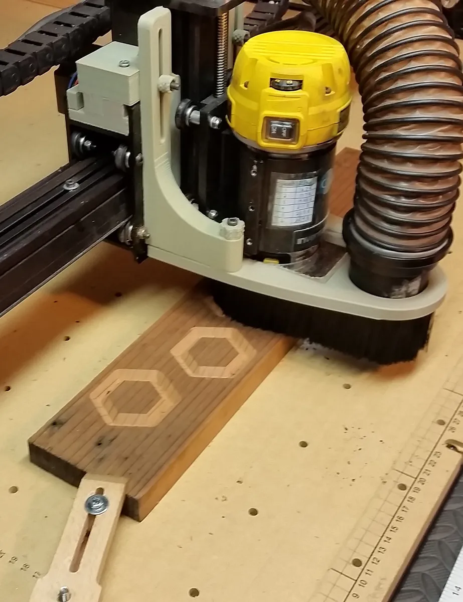 Tri Hex Votive — Cut #1 : V-bit border