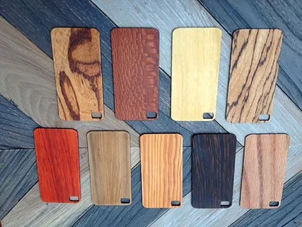 Interchangeable Wood Phone Backers