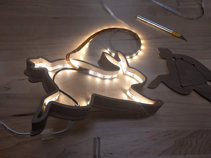 Lepus Constellation Light — Add LED lights