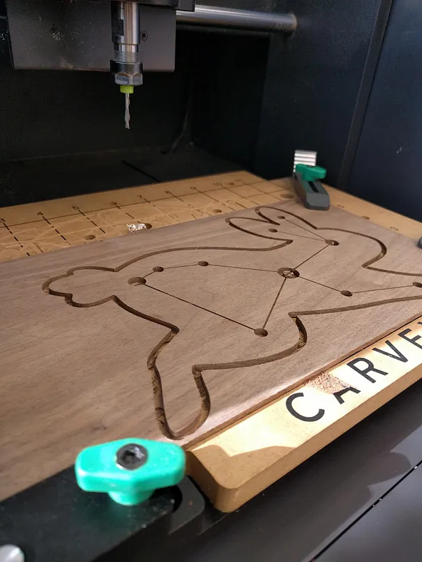 Lepus Constellation Light — Carve and prepare the components