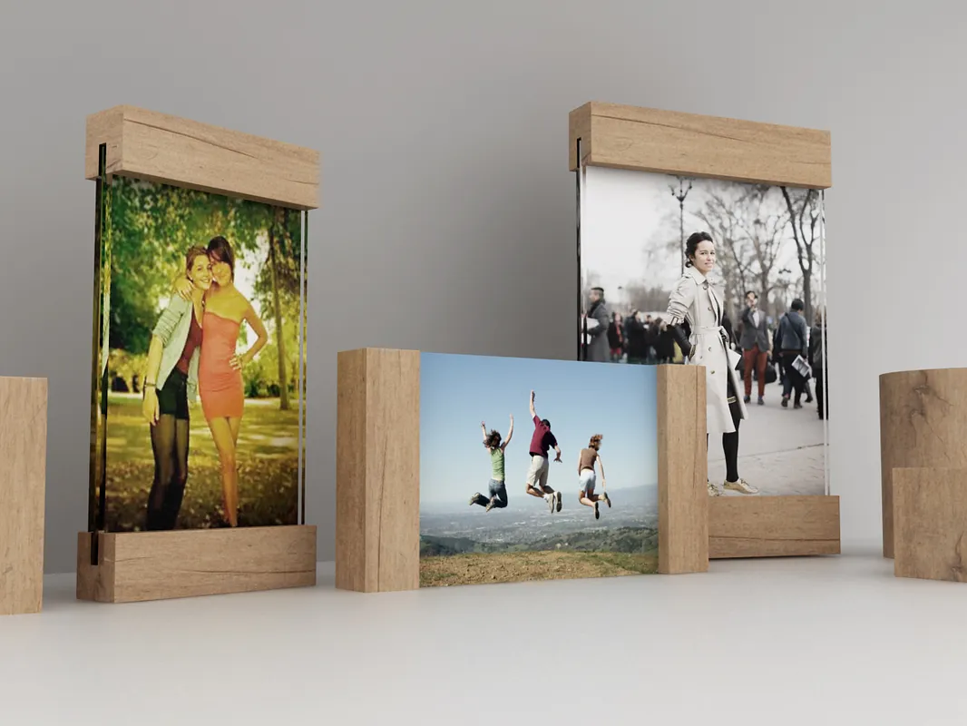  cherry wooden picture frame - image 2