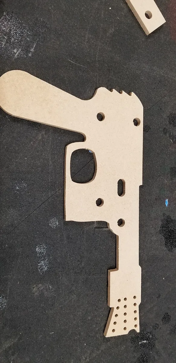 Han Rubber Band gun — First two layers