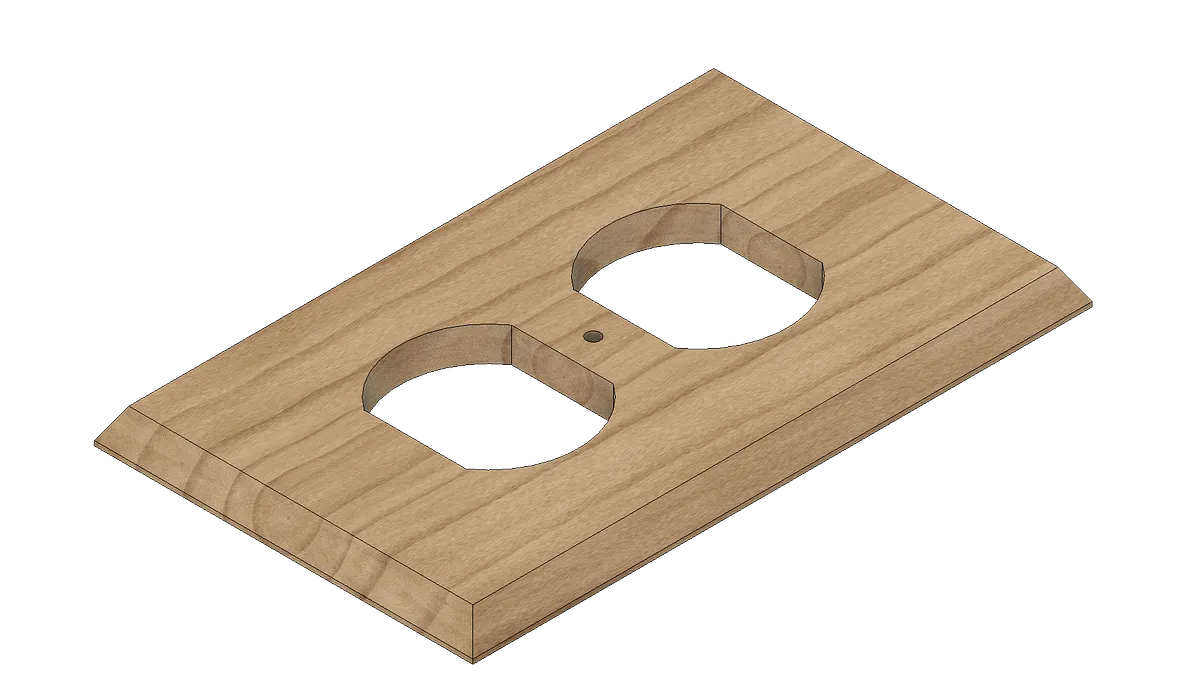 Wooden Wall Outlet Cover — Carving the Sockets