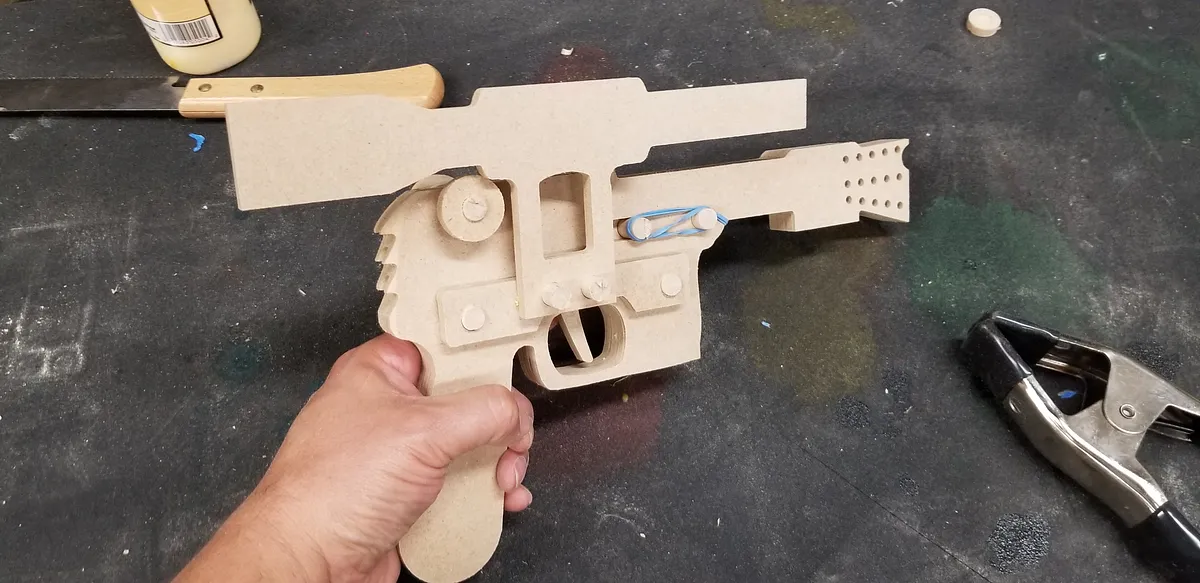 Han Rubber Band gun — Fit the scope