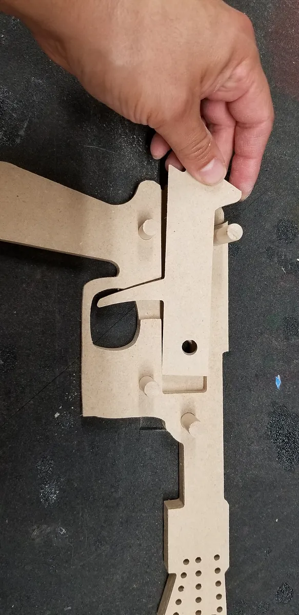 Han Rubber Band gun — First two layers (image 3)
