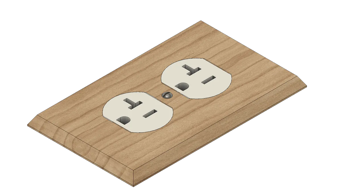 Wooden Wall Outlet Cover - image 3